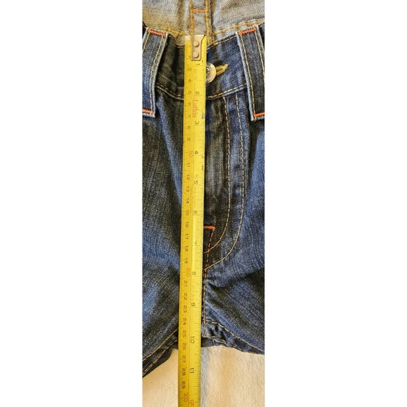 True Religion World Tour Billy Jeans Medium Wash Straight Size 34 Flap Pocket - Picture 12 of 14